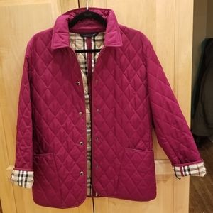 Burberry Magenta Quilted Puffer Jacket